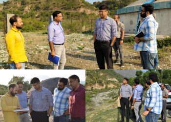DDC Reasi inspects Water Supply Schemes, reviews AMRUT 2.0 works