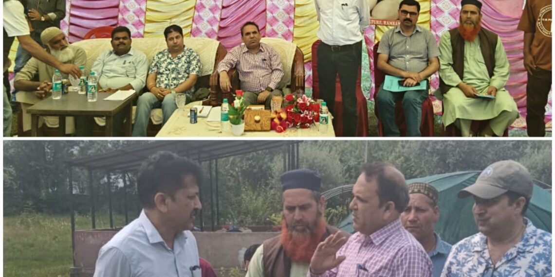 DHJ visits Ramban, reviews horticulture activities
