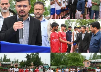 Nasha Mukt Bharat Abhiyaan : DC Kulgam inaugurates Basketball Tournament at Manzgam