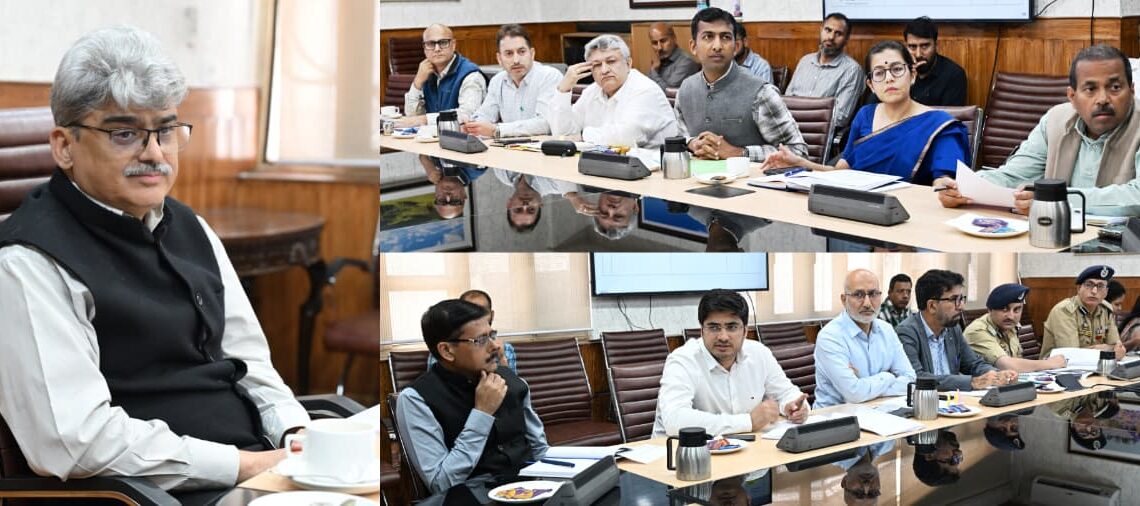 CS reviews traffic decongestion plan for Jammu, Srinagar cities