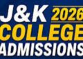 UG Admissions 2026-27 begins across J&K Degree Colleges