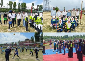 Inter-School District Level Girls U-19 Volleyball Tournament organized in Shopian