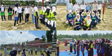 Inter-School District Level Girls U-19 Volleyball Tournament organized in Shopian
