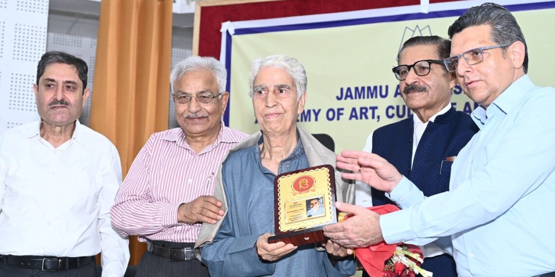 JKAACL pays musical tribute to Sarvanand Koul Premi
