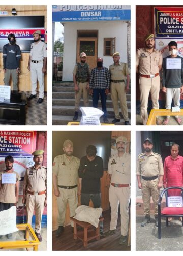 === Nasha Mukt J&K Abhiyan ===  Police tighten noose around drug peddlers