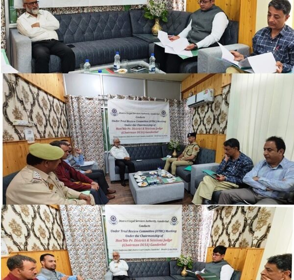 PD&SJ Ganderbal chairs 2nd  UTRC meeting 2026