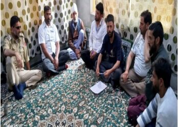PLVs of DLSA Budgam visit bereaved Family at Khansahib