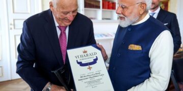 === ‘Grand Cross of the Royal Norwegian Order of Merit’ === PM Modi conferred Norway’s Highest Civilian Honour