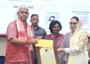 === ‘Lal Ded National Award Ceremony’ ===  Nari Shakti exemplifies sacrifice, compassion, equality: LG Sinha
