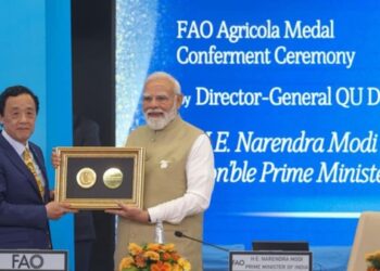 PM Modi receives prestigious FAO Agricola Medal