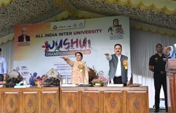 === All India Inter-University Wushu Championship ===  Athletes role models for India’s gen-next: LG Sinha