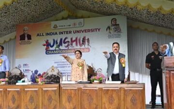 === All India Inter-University Wushu Championship ===  Athletes role models for India’s gen-next: LG Sinha