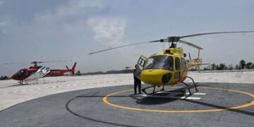 Sinha inaugurates newly constructed helipad near Vaishno Devi shrine 