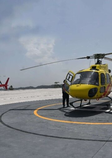 Sinha inaugurates newly constructed helipad near Vaishno Devi shrine 