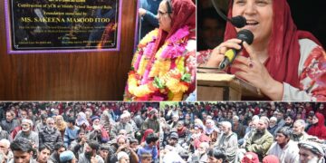 Sakeena Itoo inaugurates Primary School Satrajan Bangiward