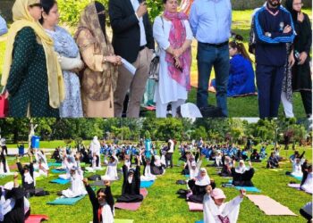 NMBA: Yoga Awareness event held at Polo Ground Srinagar