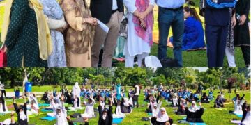 NMBA: Yoga Awareness event held at Polo Ground Srinagar