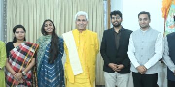 IAS Officer Trainees call on LG Sinha