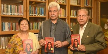 LG Sinha presented with book ‘Parmeshwari: Agitation of Kashmir’