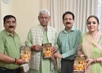 Book ’42 Years, 42 Lessons’ presented to LG Sinha