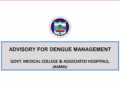 GMC Jammu issues dengue advisory