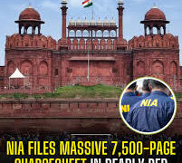 === Red Fort blast case ===  NIA files 7,500-page chargesheet against 10 accused