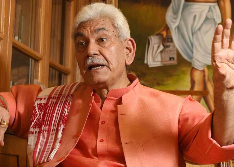 Recruitment in terror ranks negligible: LG Manoj Sinha