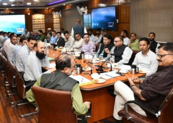 Javed Rana calls comprehensive measures to safeguard habitations, agricultural land from flood-related risks