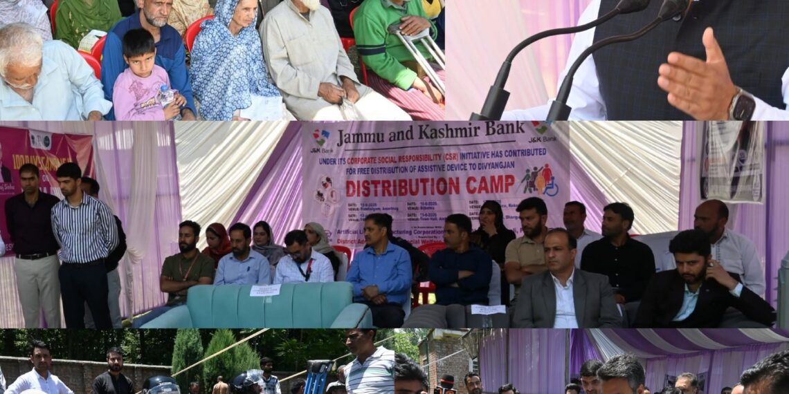 Prosthetic Aid Distribution camp organised in Anantnag