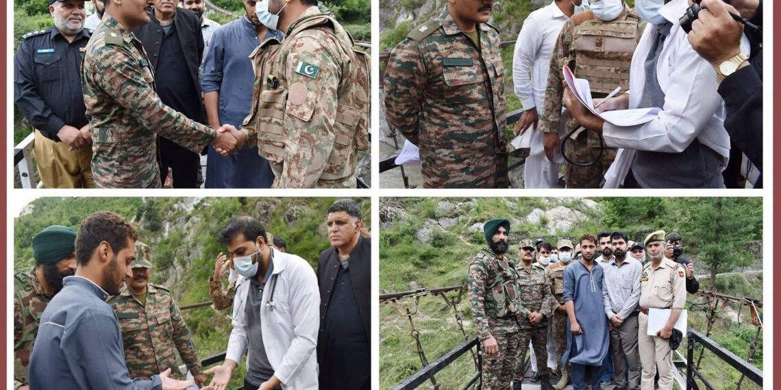 Apprehended Pak national sent back Waris Fayaz Srinagar, Jun 19: A Pakistani national, who was apprehended by security forces in north Kashmir’s Kupwara district after allegedly crossing the Line of Control (LoC), has been sent back, officials said. Officials told news agency—Kashmir News Observer (KNO) that the individual, identified as Asad Khan, a resident of Khyber Pakhtunkhwa (KPK), was detained in Simari village of Kupwara on June 12 after crossing into Indian territory. They said that following the completion of necessary procedures, he was sent back to Pakistan on June 18. They added that during his stay in India, the he was treated in a humane manner in accordance with established norms and procedures. (KNO)