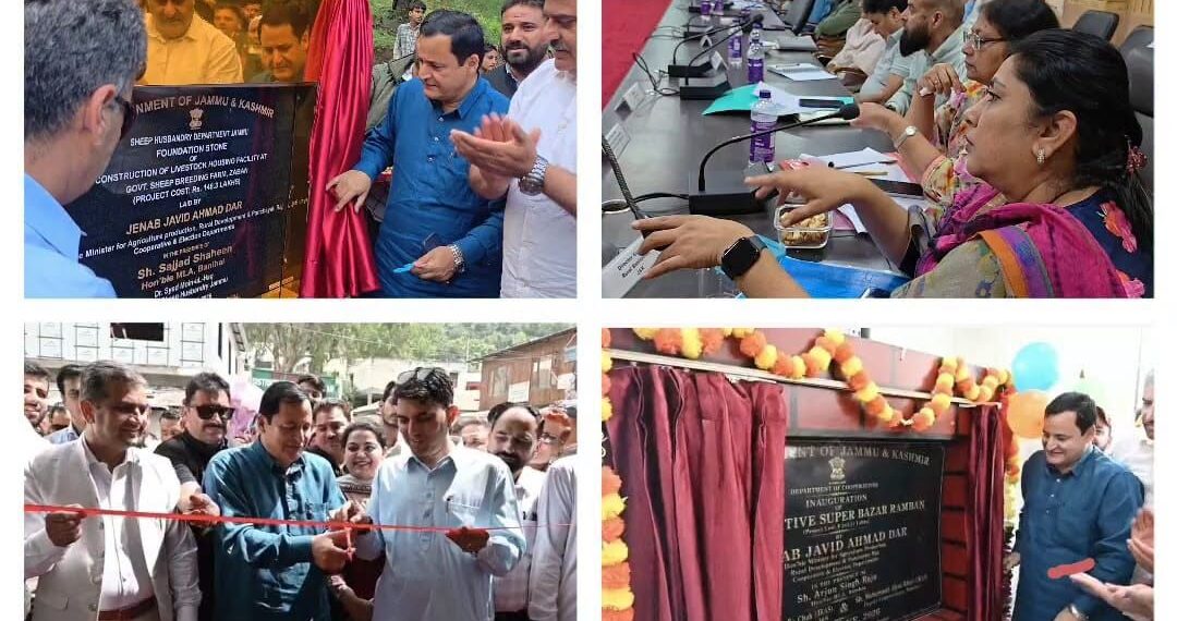 Javid Dar visits Ramban, reviews development works, e-inaugurates projects