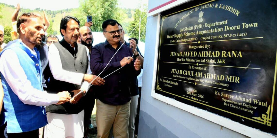 Rana inaugurates Rapid Sand Filtration Plant in Dooru,