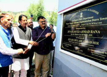 Rana inaugurates Rapid Sand Filtration Plant in Dooru,