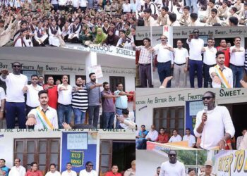 From Cricket Field to Social Cause : Christopher Mpofu promotes drug-free living among students at PM Shri GHSS Khellani