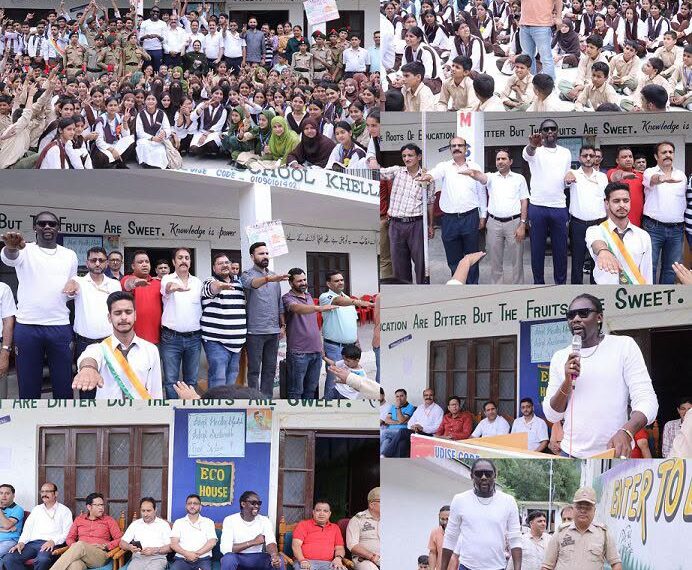 From Cricket Field to Social Cause : Christopher Mpofu promotes drug-free living among students at PM Shri GHSS Khellani