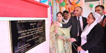 Justice Moksha Khujuria Kazmi visits Baramulla, Sopore Court Complexes