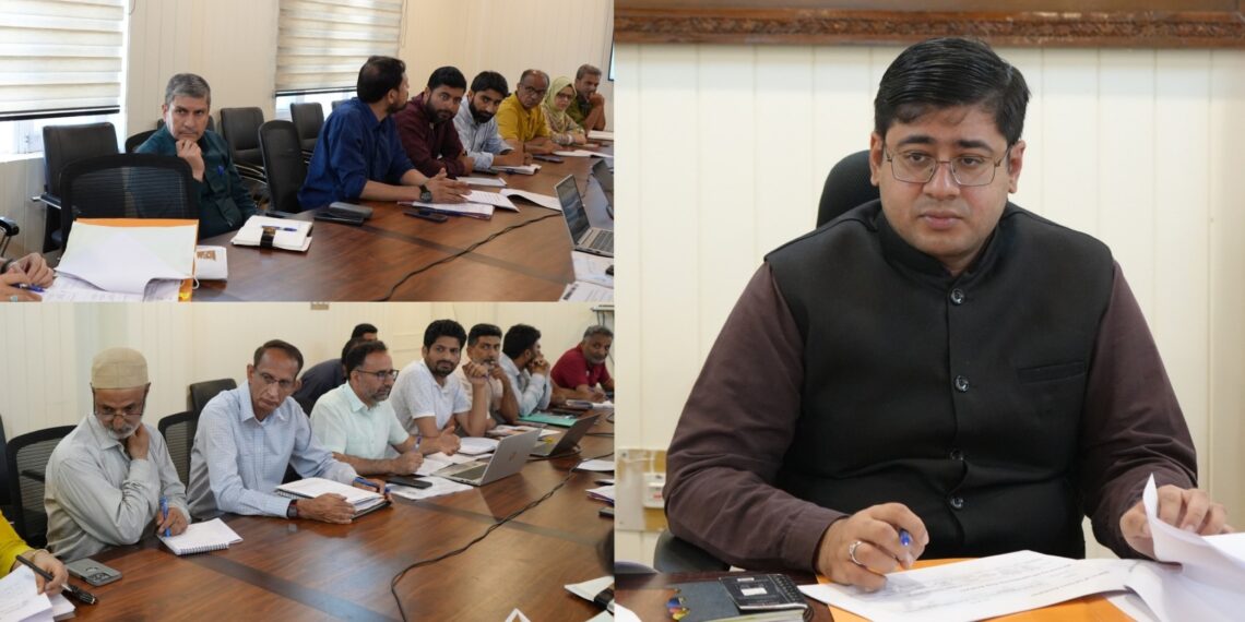 DC Ganderbal reviews progress under JJM, SBM(G)