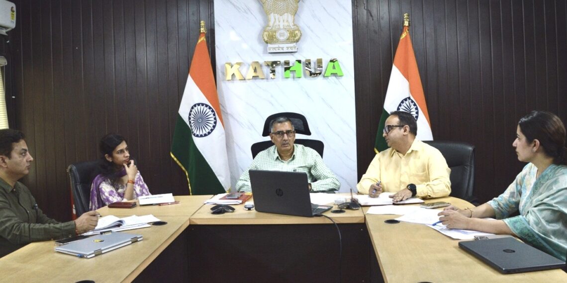  DC Kathua chairs review meeting of revenue officers on Digitized Jamabandi-2026