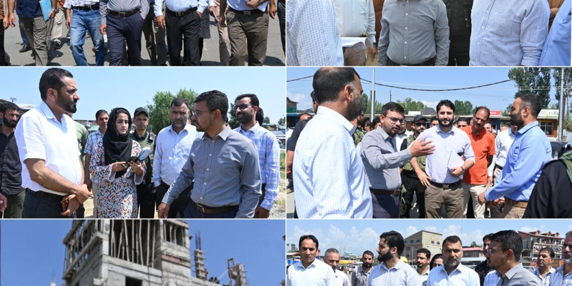 DC Kulgam conducts inspection of Urban Development, Civic Infrastructure Projects