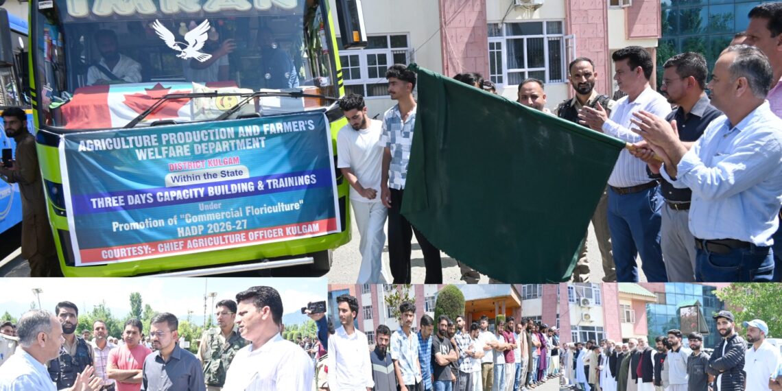 HADP: DC Kulgam flags off Farmers for Exposure visits