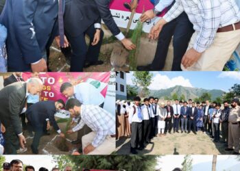 Nasha Mukt J&K Campaign : DC Srinagar leads plantation drive at GHS School Khonmoh