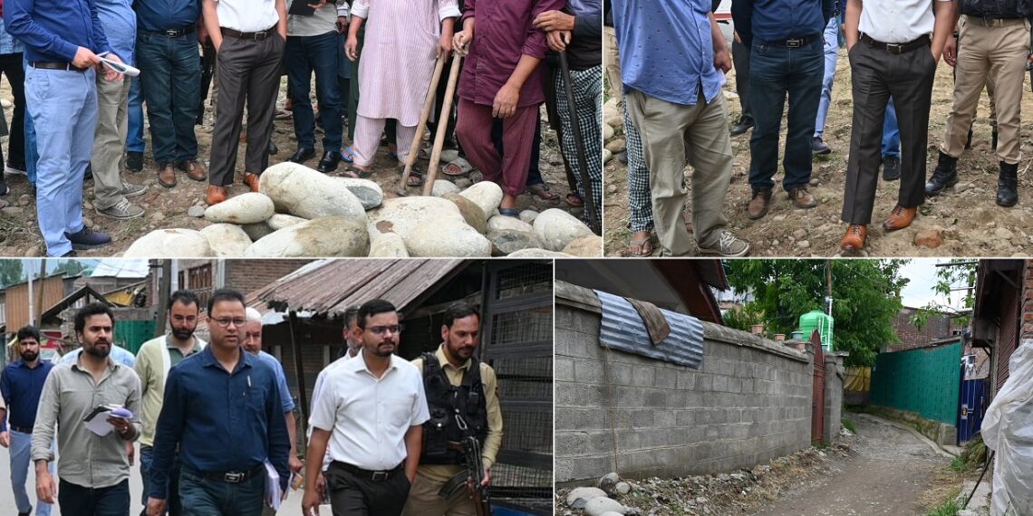 DDC Kulgam assesses MGNREGA works in Chansar, Shouch Panchayats