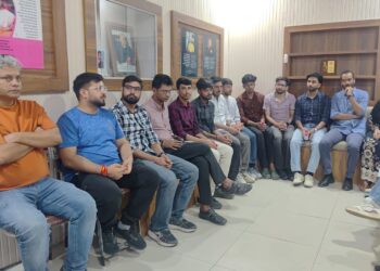 DU, JNU students visit Martyr ADDC Dr Raj Kumar Thapa memorial in Rajouri