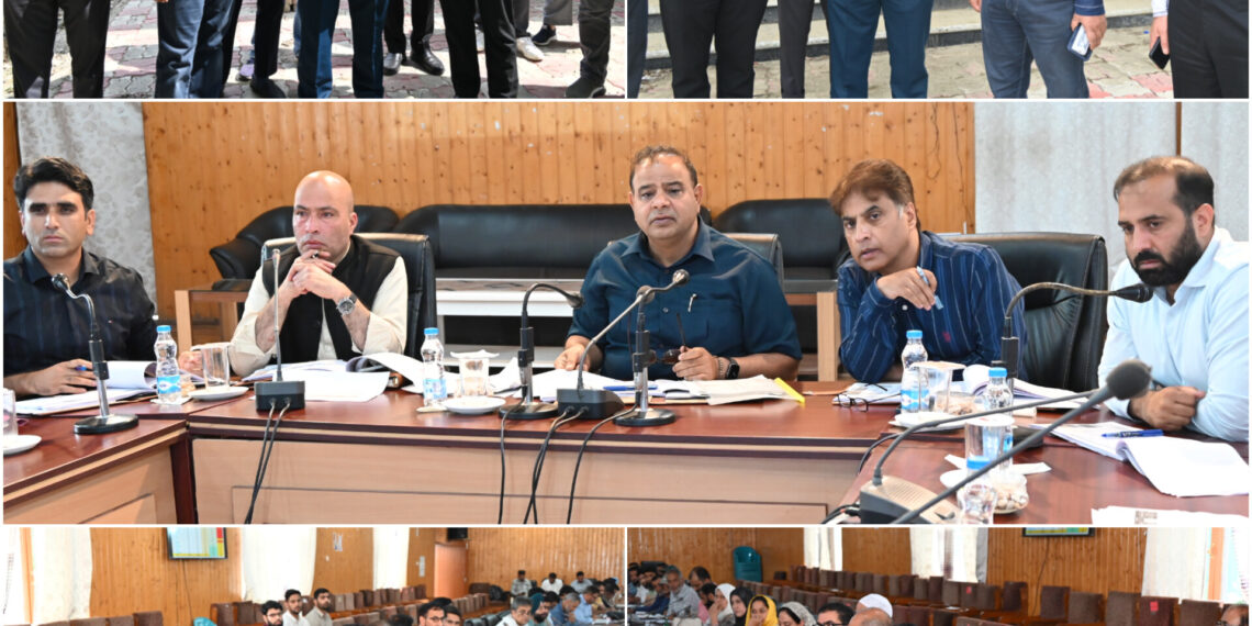 Director RDD Kashmir reviews developmental progress in Baramulla