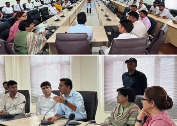 Commmissioner Secy YSS reviews sports facilities at GCOPE