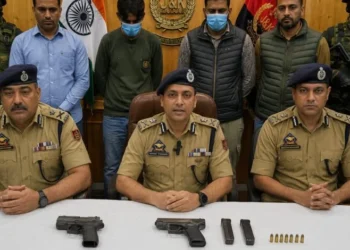 Chinese-made pistol, ammunition recovered in Baramulla