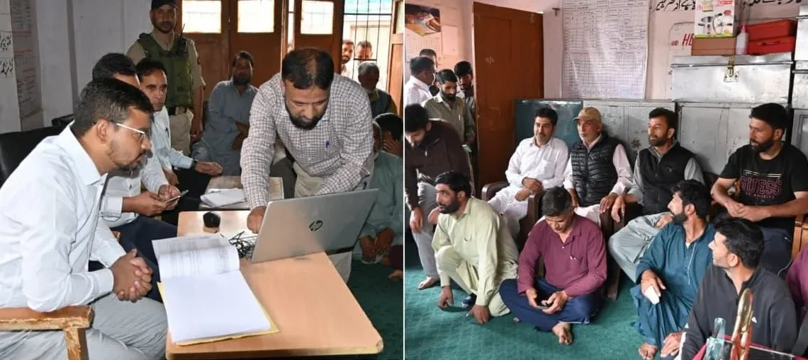 DC Kulgam visits Zaipora, Devsar to oversee public reading of digitized Jamabandi