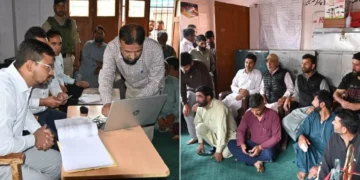 DC Kulgam visits Zaipora, Devsar to oversee public reading of digitized Jamabandi