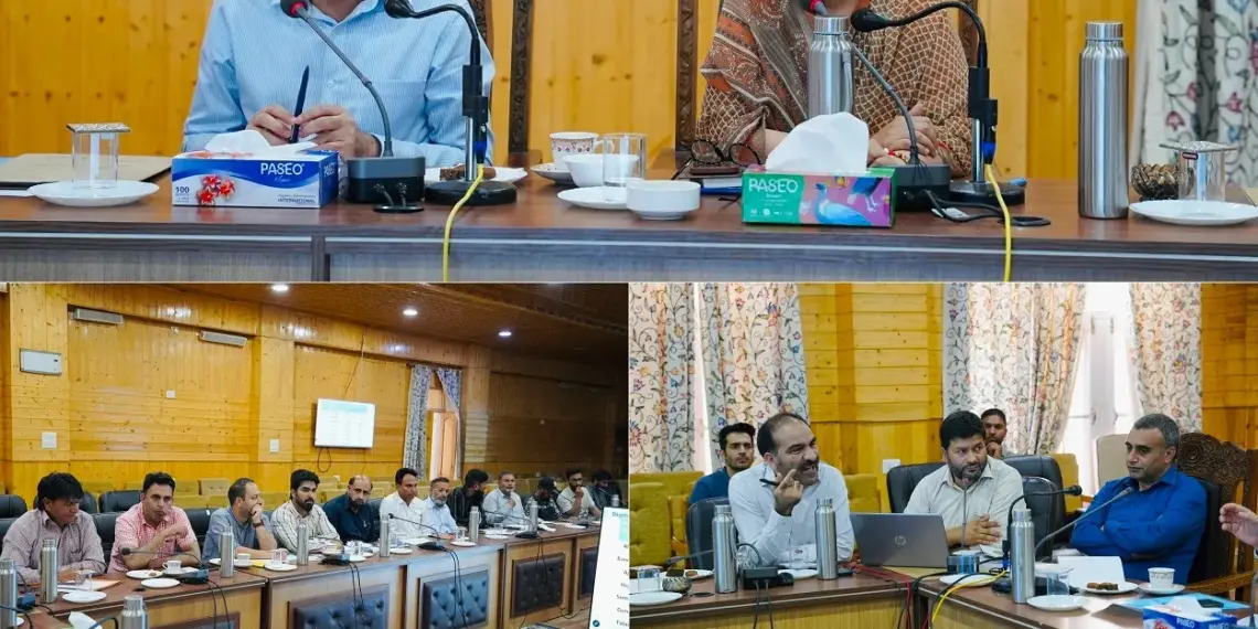 DILRMP : District Mentor, DC Bandipora chair review meeting on Revenue Records Digitization