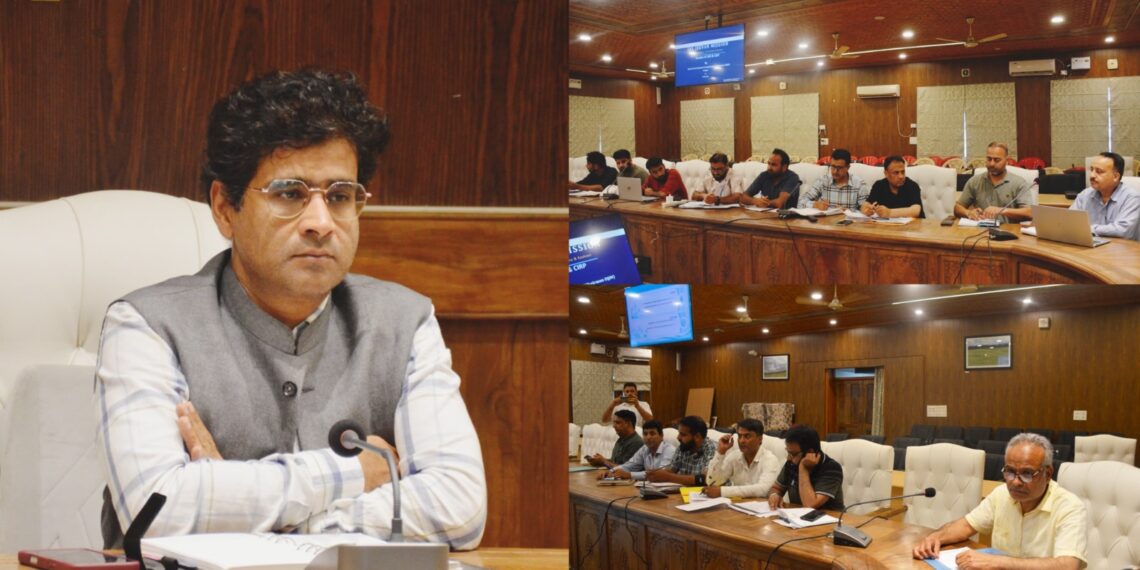 ADDC Budgam reviews progress of Jal Jeevan Mission, SBM(G)